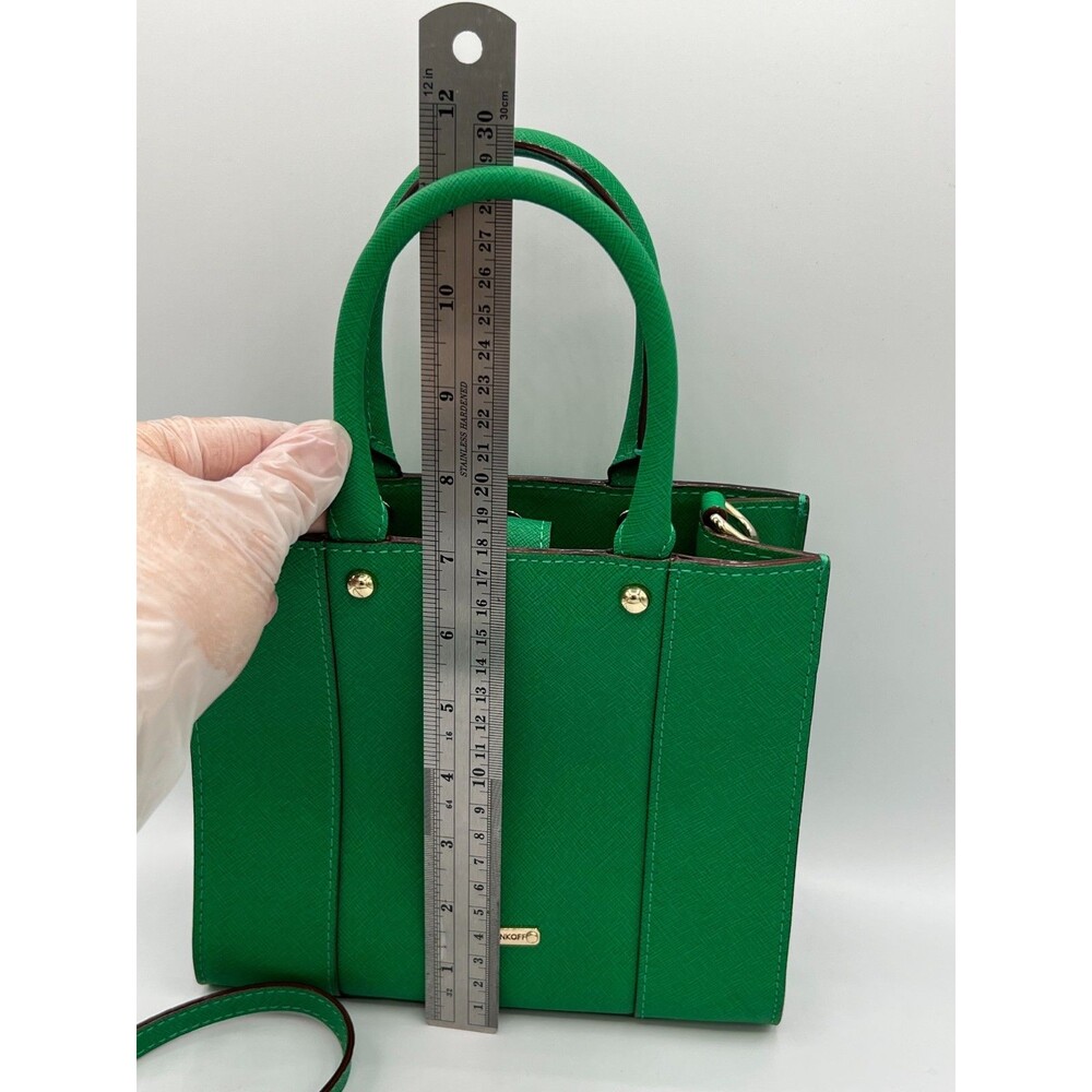 REBECCA MINKOFF Mini MAB Green Shoulder Bag Crossbody Leather Tote - Picture 12 of 14